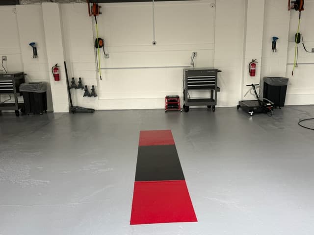 Coopers Garage bay interior