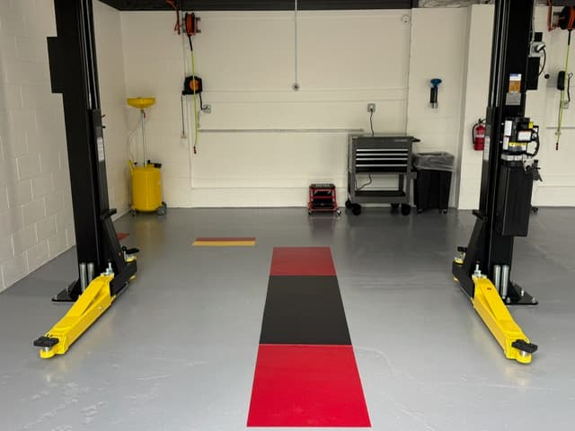 Coopers Garage bay interior