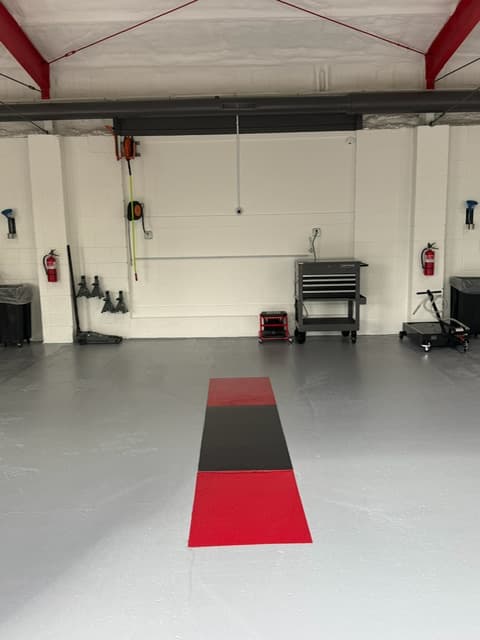 Coopers Garage bay interior