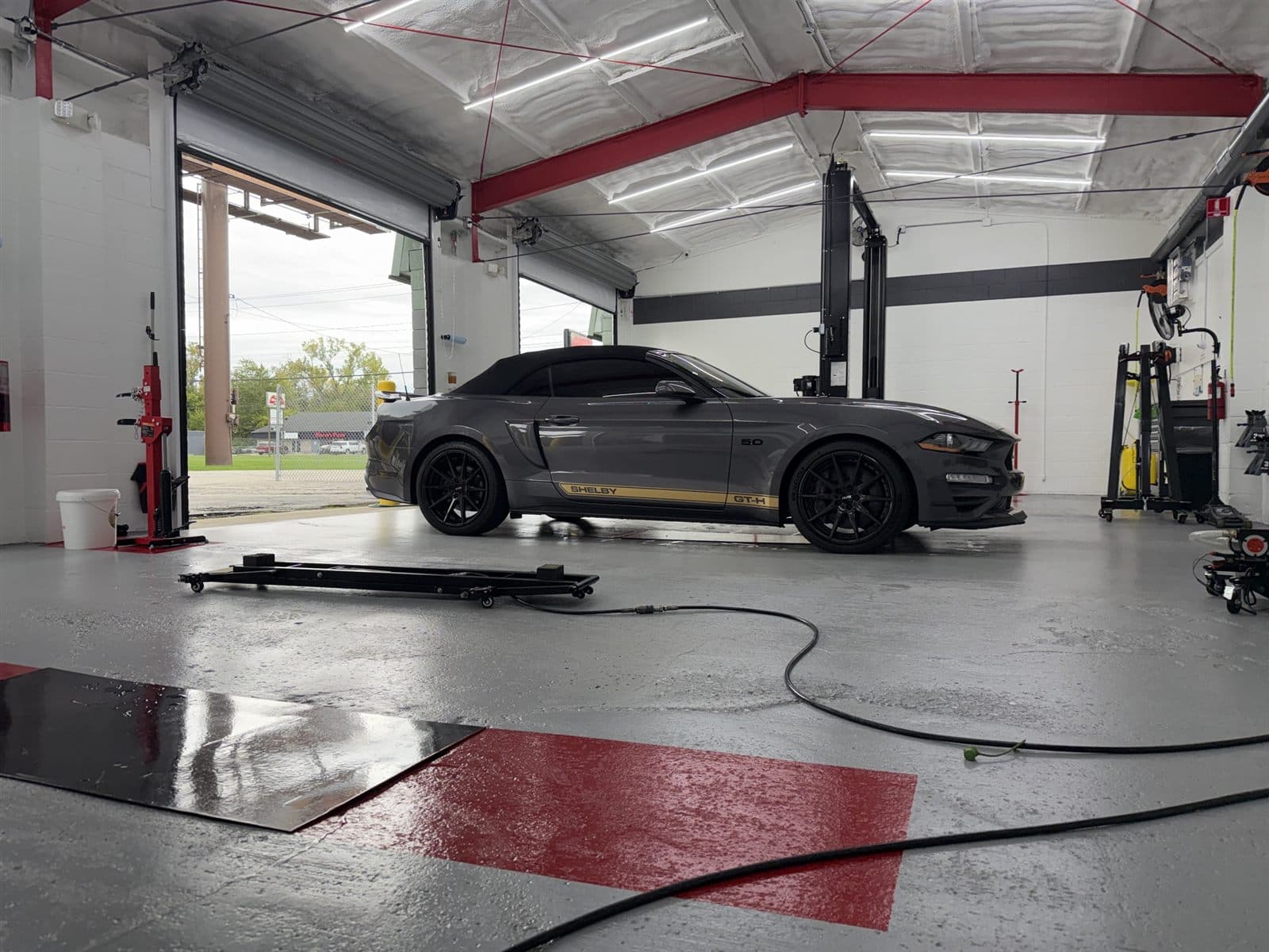 Owner's Shelby GT-H, detailed in Bay 2 for the Whiteford Fall Festival